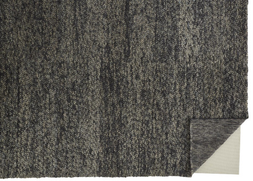 Homeroots Home Decor 5' X 8' Gray Taupe And Black Wool Hand Woven Stain Resistant Area Rug