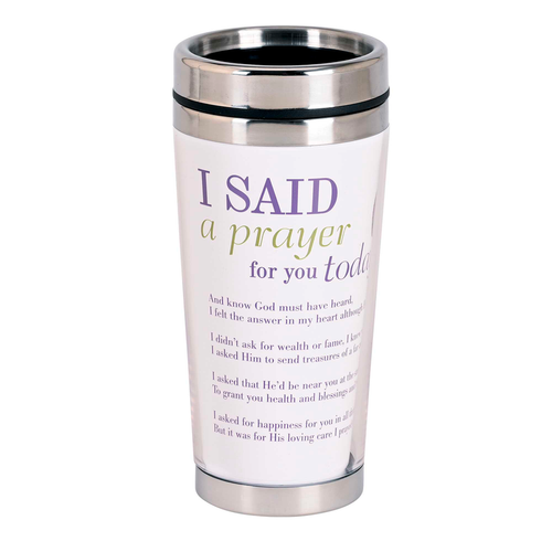 Travel Mug Lavender I Said A Prayer 16oz - 603799653879