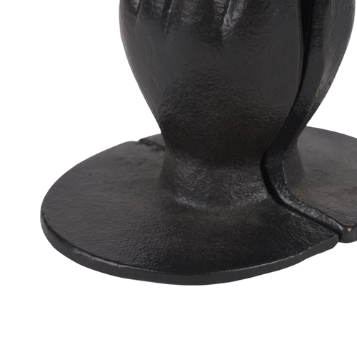 Antiqued Bronze Cast Iron Praying Hands Decorative Bookends - 880024640020