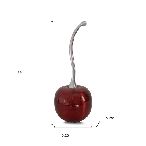 Aluminum Cherry Tabletop Sculpture - 880016468083