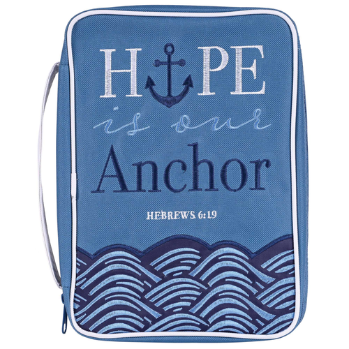 Bible Cover Hope Is Our Anchor Lg Prt - 603799750509