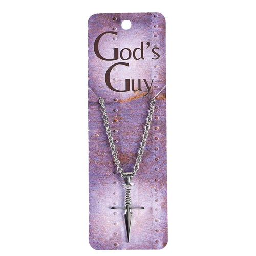 Necklace Gods Guy Sword Cross - 603799613224