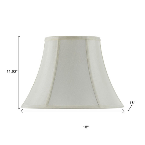 Eggshell Linen Piped Bell Lamp Shade - 880016830354
