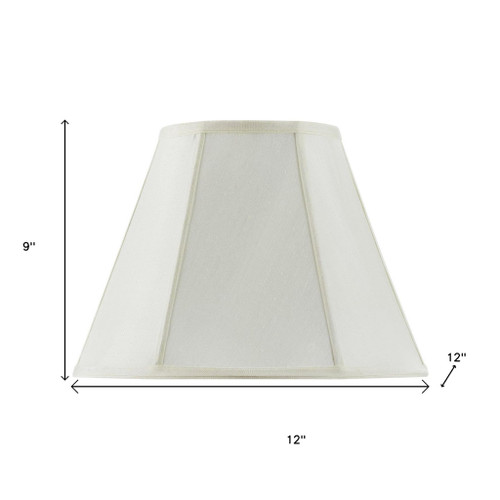 Eggshell Linen Piped Empire Lamp Shade - 880016649154
