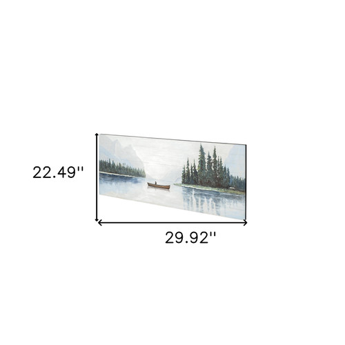 Solitude Hand Painted Distressed Unframed Wall Art - 880024559933