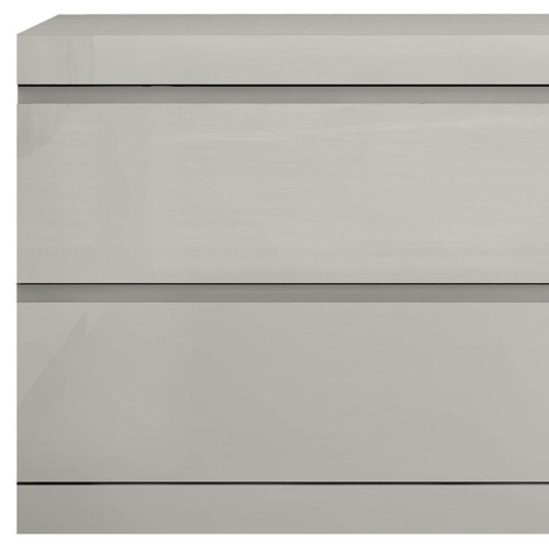 20" Light Gray Wood Two Drawer Nightstand - 880024680033