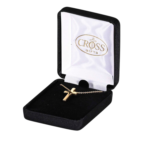 Necklace Box Cross Gold-Plated 18L - 603799690072
