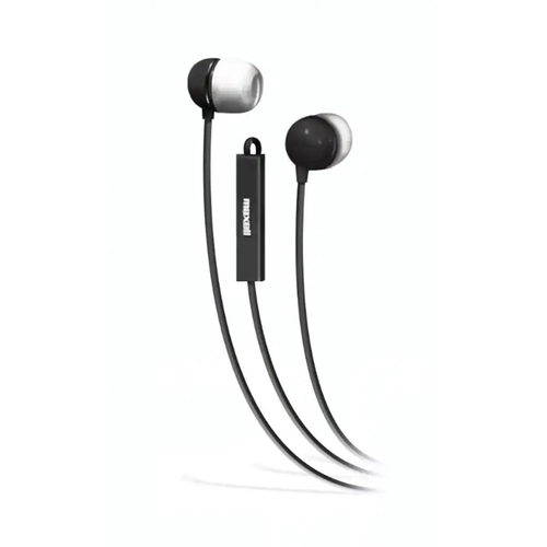 Maxell In-Ear Headphones with Microphone & Remote Black, Wired - 025215370502