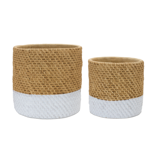 Woven Stone Planter  - 746427884501