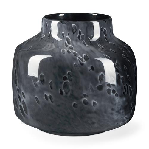 Mottled Round Glass Table Vase - 880016646443