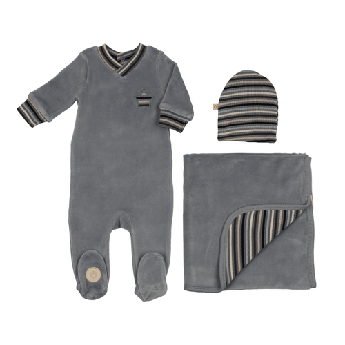Striped Star Layette Set - 735525898466