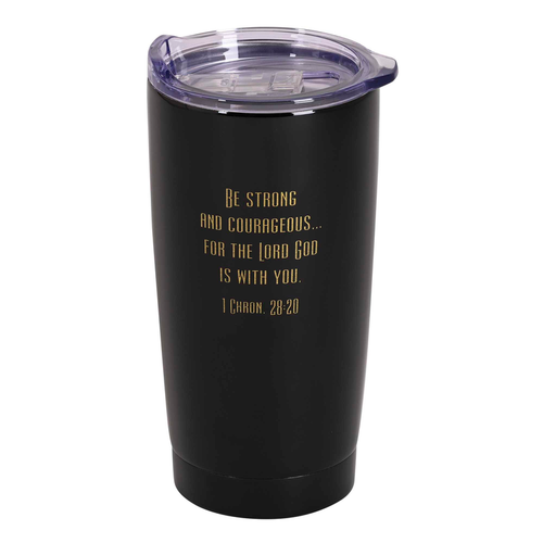 Tumbler Man Of God 20 oz Black - 603799626149