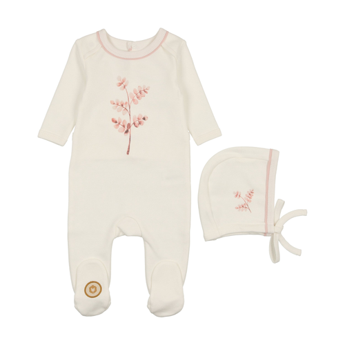 Stem Stitch Footie & Hat Set - 738019497466