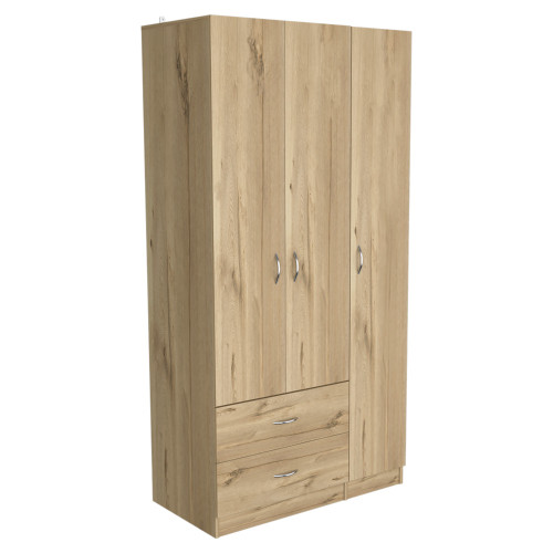 71" Light Oak Manufactured Wood Two Drawer Combo Dresser - 606114069287