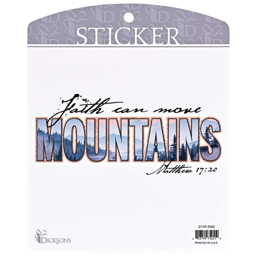 Sticker Faith Can Move Mountains - 603799752510