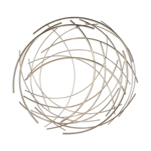 Abstract Metal Circle Hanging Dimensional Sculpture - 880016692204