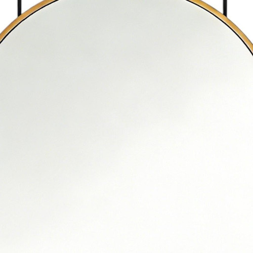 47" Gold Aluminum Arch Over the Door Framed Accent Mirror - 880016397864