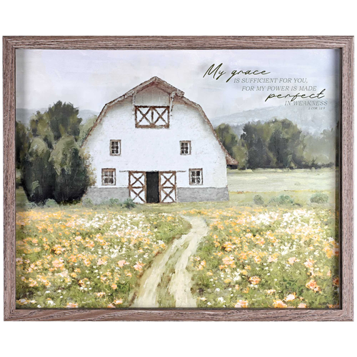 Framed Wall Art My Grace Is Sufficient - 603799755115