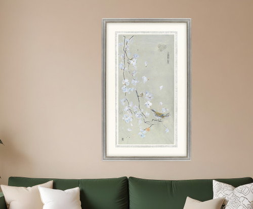 Bird Family II Silver Framed Print Wall Art - 608219212933
