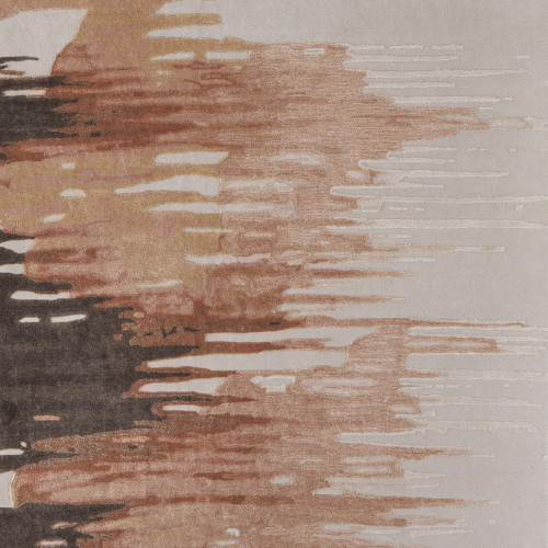 9' X 12' Tan Brown and Orange Abstract Hand Tufted Area Rug - 608219137939