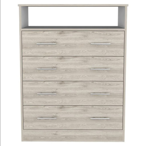 33" Light Grey Manufactured Wood Four Drawer Standard Dresser - 606114027942