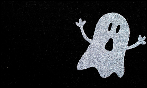 17" X 29" White And Black Ghost Coir Outdoor Halloween Door Mat - 880016792959