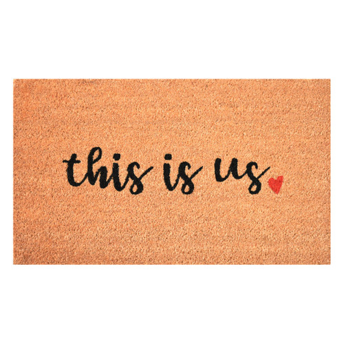24" X 36" Brown And Black This is Us Outdoor Coir Door Mat - 880024871431