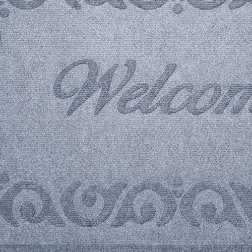 18" X 30" Gray Scrollwork Border Welcome Outdoor Polypropylene Door Mat - 880016654394
