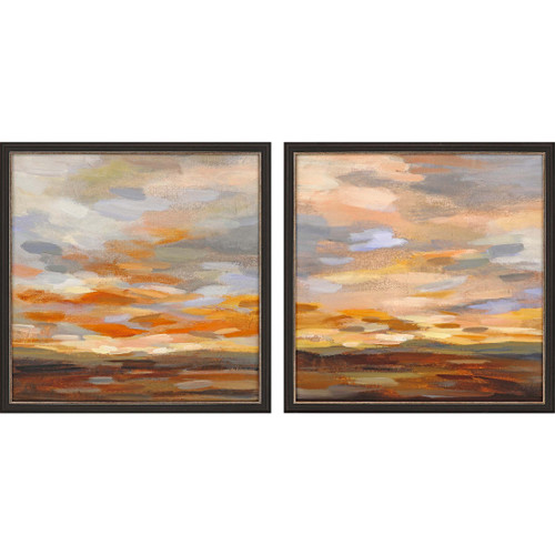 Set Of Two High Desert Sky Black Framed Print Wall Art - 608219300715