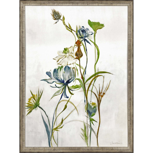 Late Summer Wildflower Ii Framed Art Silver Picture Frame Print Wall Art - 606114162179