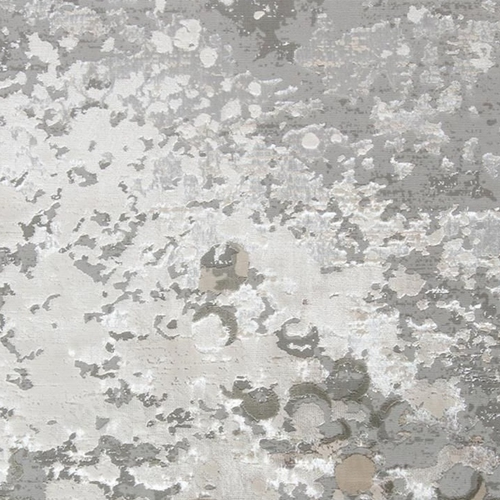 8' X 10' Silver and Gray Abstract Non Skid Area Rug