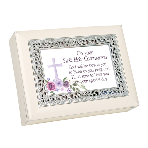 Music Box Ornate 1st Holy Communion - 603799629898