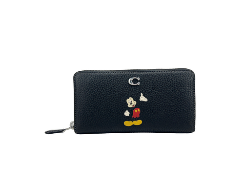 Coach X Disney Mickey Mouse Leather Accordion Zip Wallet - 196395199112