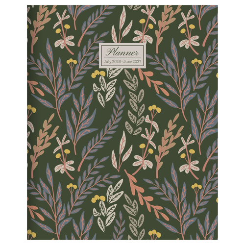 July 2026 - June 2027 Trailing Blooms Monthly Planner - 619344386925