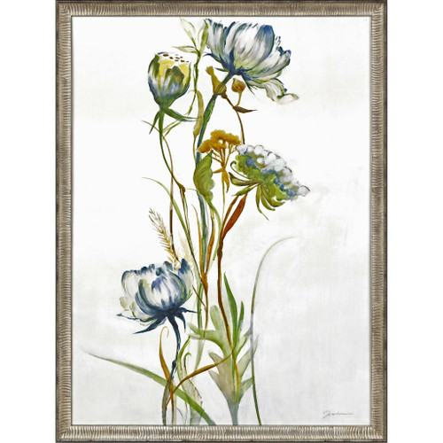 Late Summer Wildflower I Framed Art Silver Picture Frame Print Wall Art - 606114162162