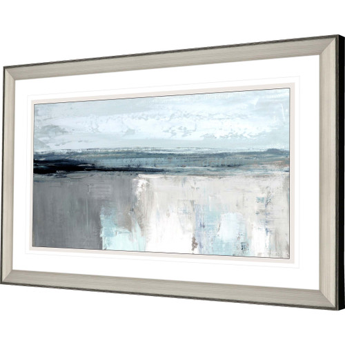 Moody Coast I Silver Framed Print Wall Art - 608219041816