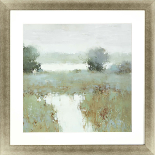 Trees And Creek Ii Framed Art Gold Picture Frame Print Wall Art - 606114162124