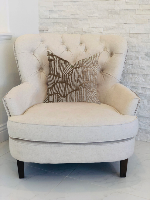 Plutus Metallic Bronze  Luxury Throw Pillow - 641753664615