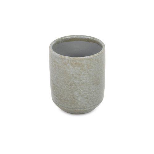 Ceramic 20 Ounce Crackle Mosaic Round Distressed Pot Planter - 880016759792