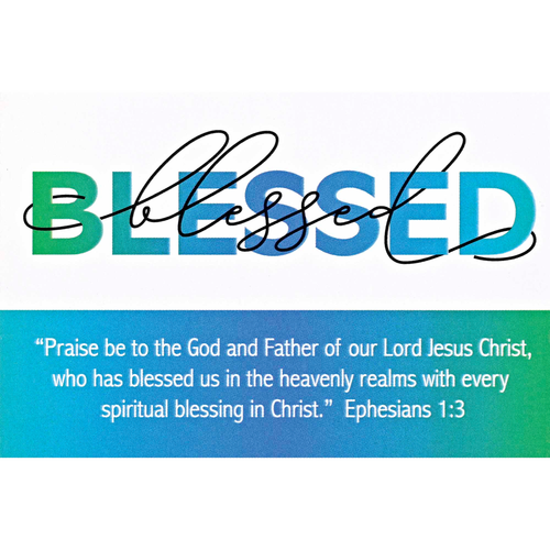 Itty Bitty Card Blessed Praise Be To God - 603799689694