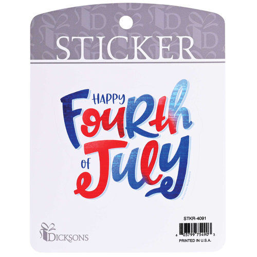 Sticker Happy Fourth Of July - 603799754903