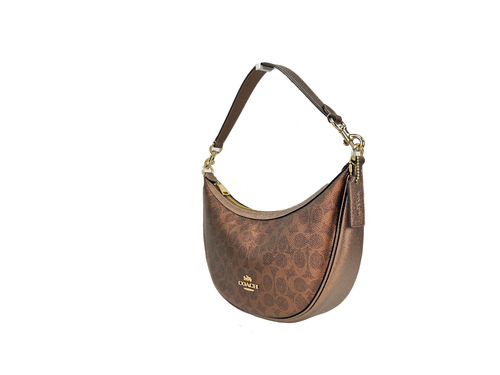 Coach Aria Signature Canvas Shoulder Bag Purse - 196395995882