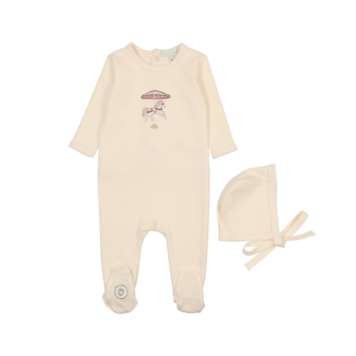 Prancing Pony Footie & Hat Set - 634855971361