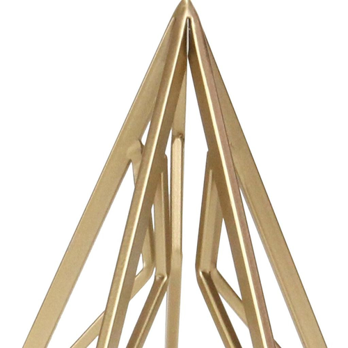 Metal Open Geometric Tabletop Sculpture - 880016781069