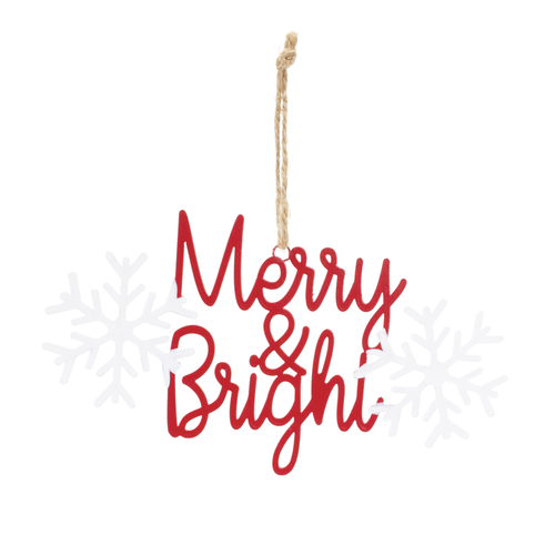 Metal Holiday Sentiment Ornament  - 746427867160