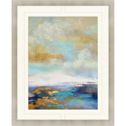Iridescence Framed Art Gold Picture Frame Print Wall Art - 606114161929