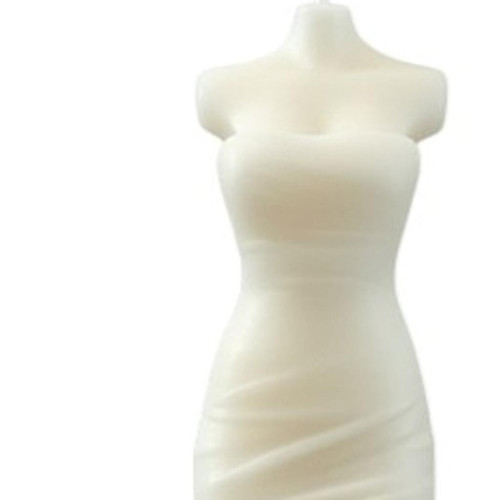 4" Ivory Rose Petals Scented Dimensional Form Candle - 880016846614