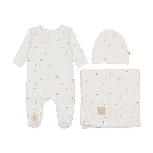 Plush Print Girls Layette Set - 735525891856