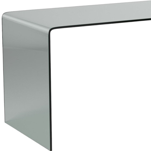 50" Clear Glass Computer Desk - 880016836738