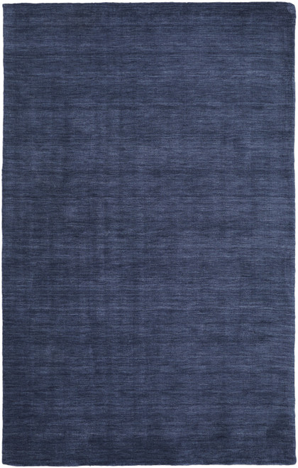 10' X 13' Blue Wool Hand Woven Stain Resistant Area Rug - 606114104940